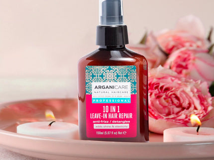 ARGANICARE Spray réparateur 10-en-1 sans-rinçage - Kératine - Nymphora