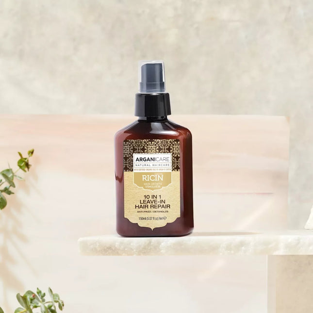 ARGANICARE Spray réparateur 10-en-1 sans-rinçage - Ricin - Nymphora