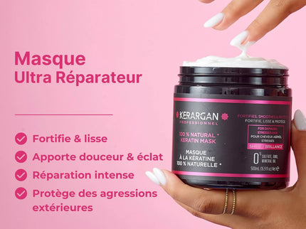 Kerargan - Masque Ultra Réparateur à la Kératine - 500ml - Nymphora