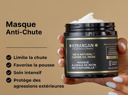 Kerargan - Masque Anti-Chute à l'Huile de Ricin - 500ml - Nymphora