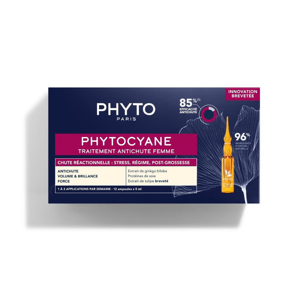 PHYTOCYANE REACTIONNELLE Traitement Antichute Femme - 12x5ml - Nymphora