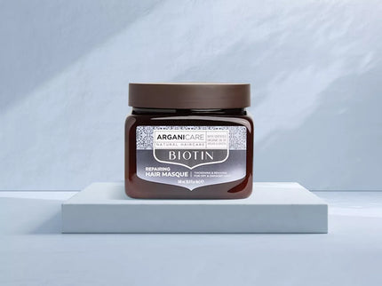 ARGANICARE Masque hydratant et réparateur à la Biotine - Cheveux secs et abîmés - Nymphora