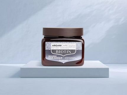 ARGANICARE Masque hydratant et réparateur à la Biotine - Cheveux secs et abîmés - Nymphora
