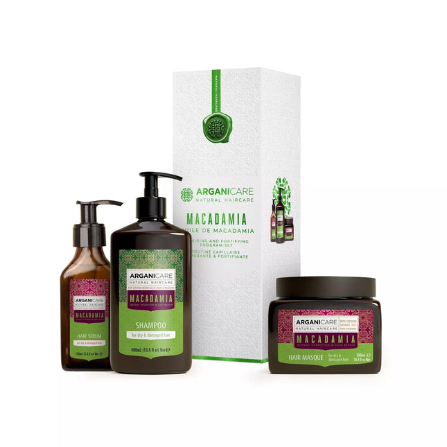 ARGANICARE Coffret Trio - Rituel à l'Huile de Macadamia - Nymphora