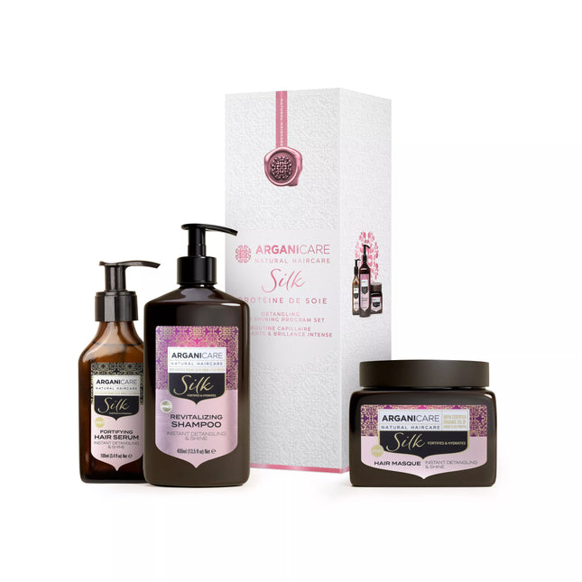 Arganicare Coffret Trio Lissant & Brillance Protéine de Soie - Nymphora