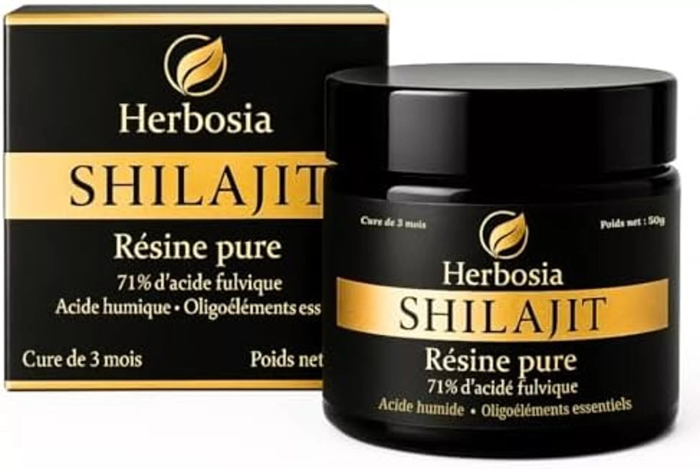 HERBOSIA Shilajit Himalaya Naturel 50 g - Nymphora
