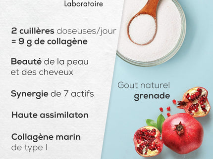 GRANIONS COLLAGENE + BEAUTE Peau et Cheveux - Poudre Parfum Grenade 275g - Nymphora