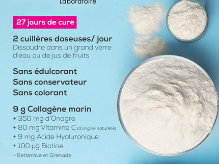 GRANIONS COLLAGENE + BEAUTE Peau et Cheveux - Poudre Parfum Grenade 275g - Nymphora