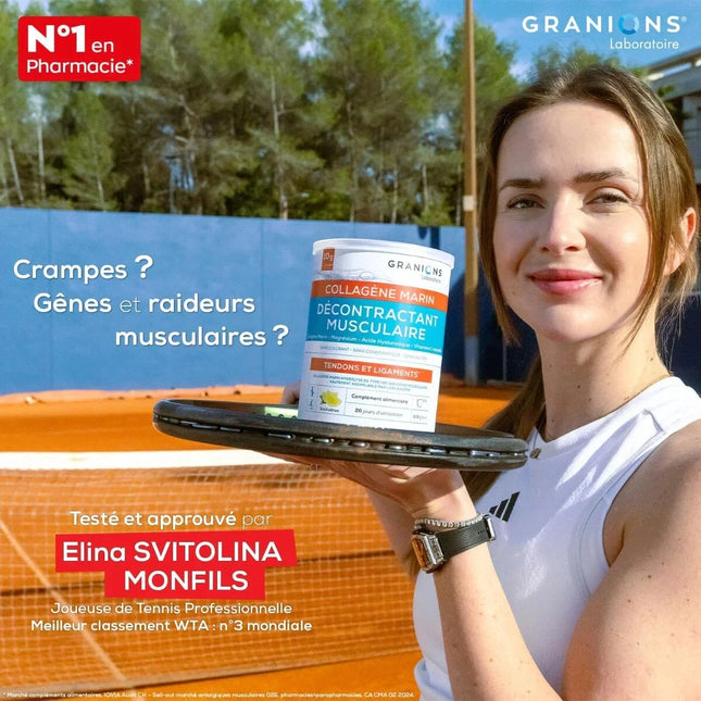 GRANIONS DÉCONTRACTANT MUSCULAIRE COLLAGENE MARIN Marin Goût Citron - 300g - Nymphora