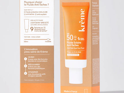 KRÈME FLUIDE SOLAIRE ANTI-TACHE SPF50 - 40ml - Nymphora