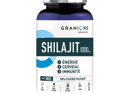 GRANIONS SHILAJIT 1000mg - 60 Gélules - Nymphora
