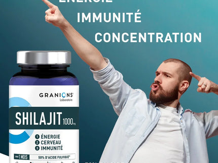 GRANIONS SHILAJIT 1000mg - 60 Gélules - Nymphora