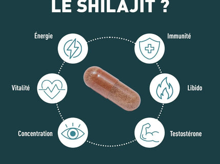 GRANIONS SHILAJIT 1000mg - 60 Gélules - Nymphora