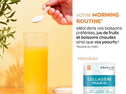 GRANIONS COLLAGENE MARIN Type 1 Goût Neutre - 285g - Nymphora