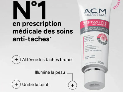 ACM DEPIWHITE ADVANCED Crème Intensive Anti Tâches - 40ml - Nymphora