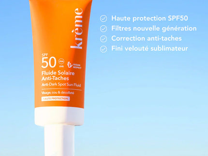 KRÈME FLUIDE SOLAIRE ANTI-TACHE SPF50 - 40ml - Nymphora