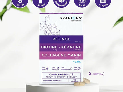 GRANIONS COMPLEXE BEAUTE - 60 Comprimés - Nymphora