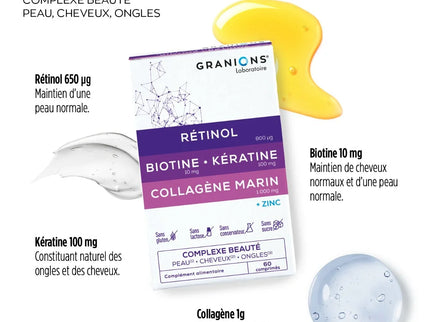 GRANIONS COMPLEXE BEAUTE - 60 Comprimés - Nymphora