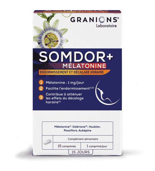 GRANIONS SOMDOR+ MÉLATONINE - 15 comprimés - Nymphora