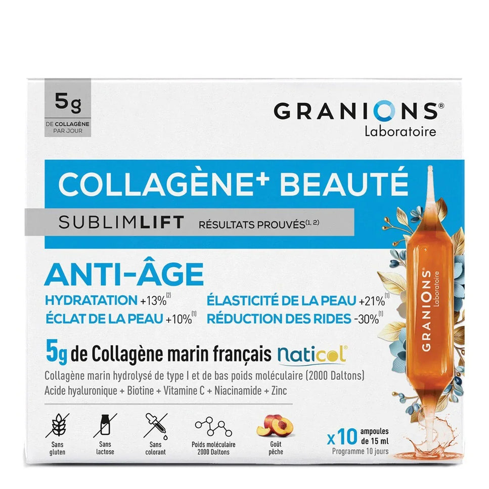 GRANIONS COLLAGENE + BEAUTÉ Sublimlift - 10 Ampoules - Nymphora