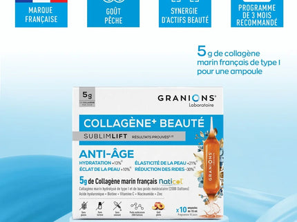 GRANIONS COLLAGENE + BEAUTÉ Sublimlift - 10 Ampoules - Nymphora