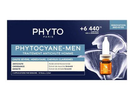 PHYTOCYANE PROGRESSIVE Traitement Antichute Homme - 12x5ml - Nymphora