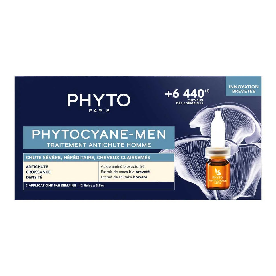 PHYTOCYANE PROGRESSIVE Traitement Antichute Homme - 12x5ml - Nymphora